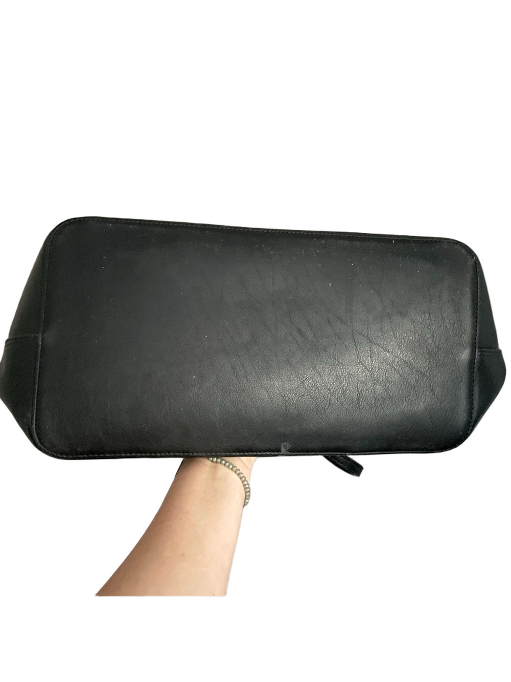 Aritzia Auxiliary Black Leather Work Tote Bag - Picture 8 of 13